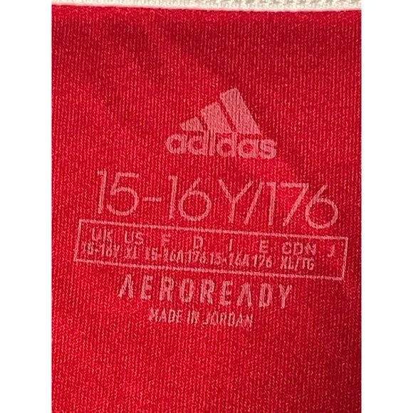Adidas Hillsboro Soccer shirt youth boys teens XL 15 16 years red - Picture 3 of 8